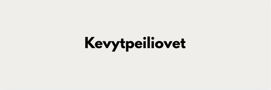 Kevytpeiliovet