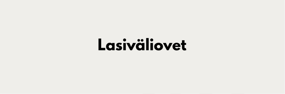 Lasiväliovet
