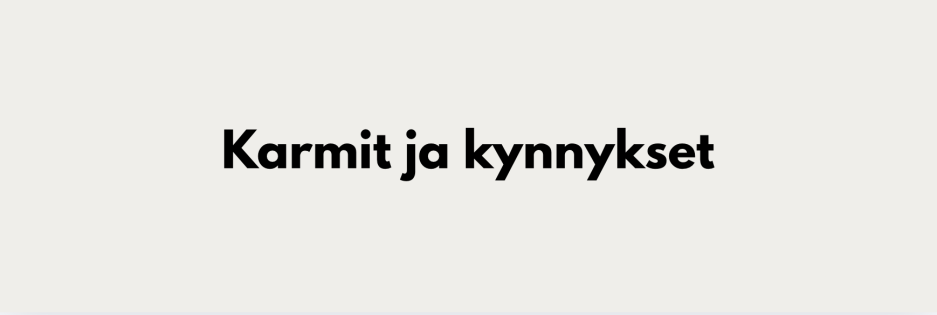 Karmit ja kynnykset