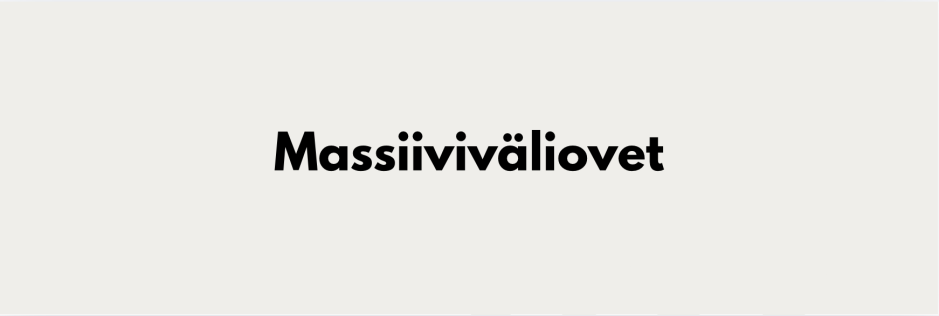 Massiiviväliovet