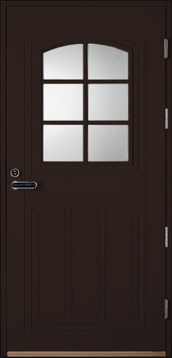 Kaskipuu UOL2 tummanruskea ulko-ovi